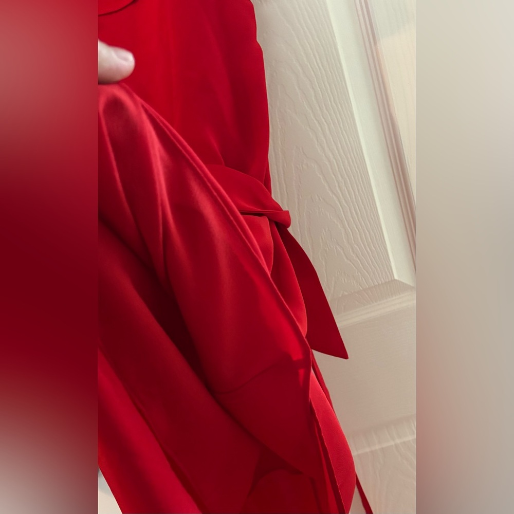 Adelyn Rae, Red Asymmetrical Dress, Size Large - Picture 6 of 8
